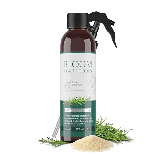 Rosmarin & Fermentiertes Reiswasser Haarwuchsspray – Natürliche Inhaltsstoffe für starkes, gesundes Haar (177 ml)