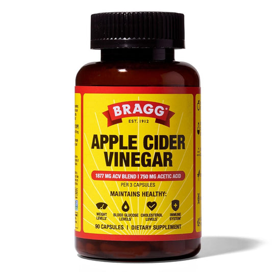 Bragg Bio-Apfelessig Kapseln mit Vitamin D und Zink - 90 Kapseln - Unterstützt das Immunsystem