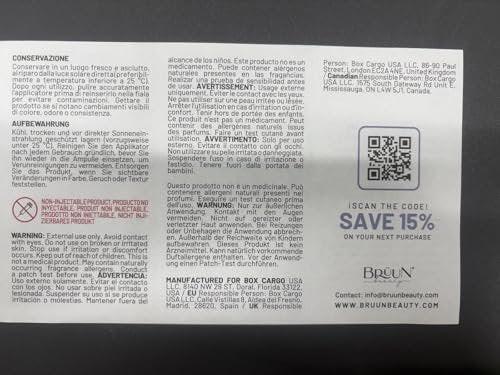 BRÜUN HS - Kontroll-Haar- und Kopfhaut-Ampullen-Serum – Koreanischer Serum-Booster für das Haarwachstum ohne Dermapen, 1,18 fl.oz