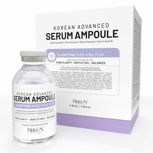 BRÜUN AC-Control Clear and Pure Vita Plus Ampulle - Mikronadel Booster für Gesicht und Körper, zur Verwendung mit und ohne Derma Pen Microneedling Hautpflege Serum, 1,18 oz