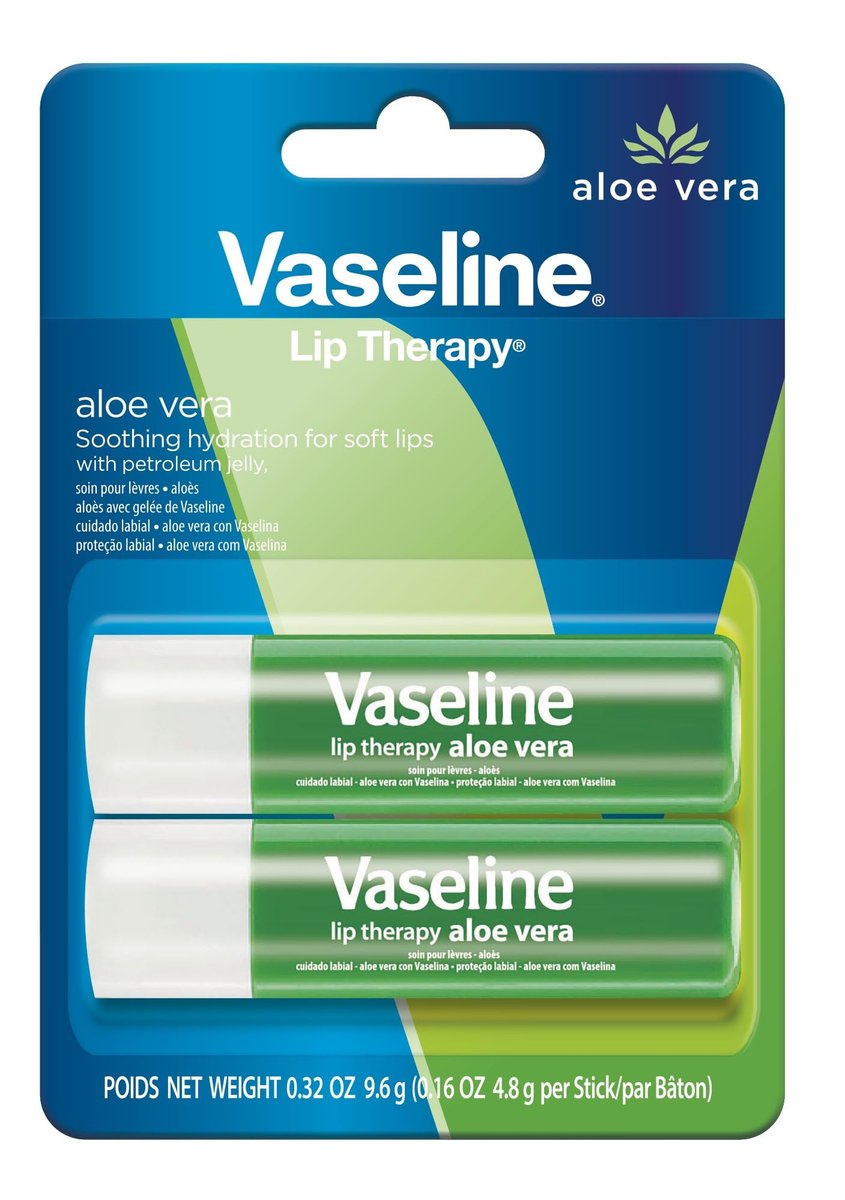 Vaseline Lip Therapy Aloe Care Twin Pack – Intensiv pflegende Lippenpflege im Doppelpack