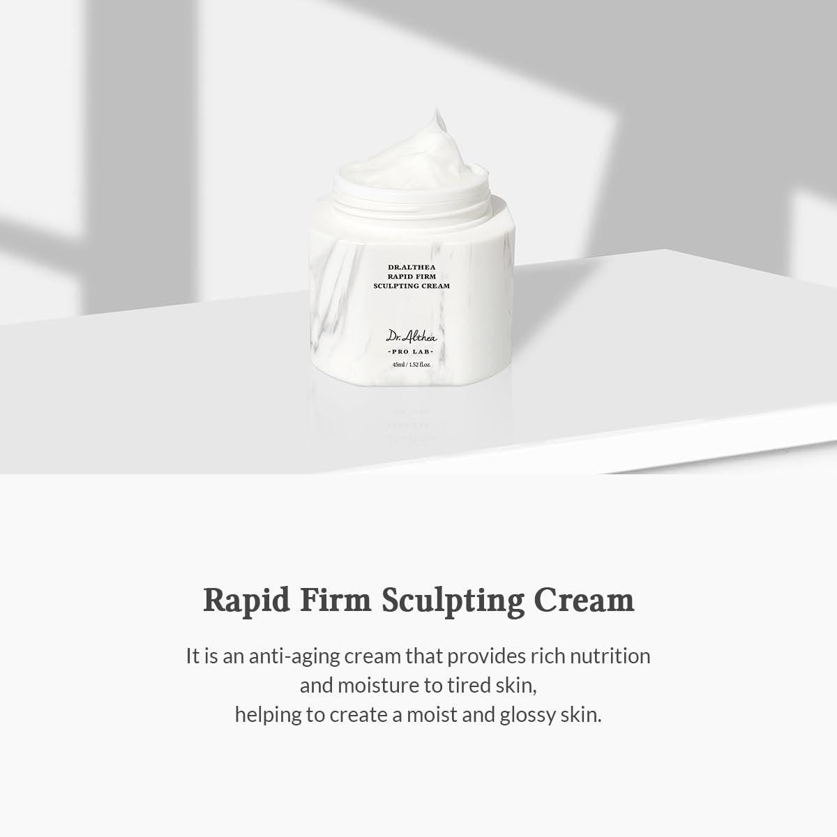 Dr.Althea Rapid Firm Sculpting Cream – Faltige Creme für straffe & glasige Haut | Vegane koreanische Hautpflege, 1,7 fl oz