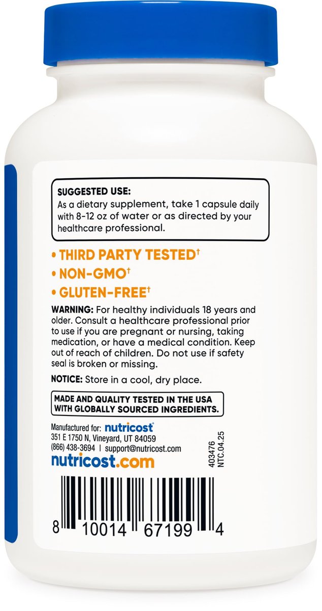 Nutricost Boron 3mg Supplement, 240 Kapseln – Glutenfrei & Nicht-GVO