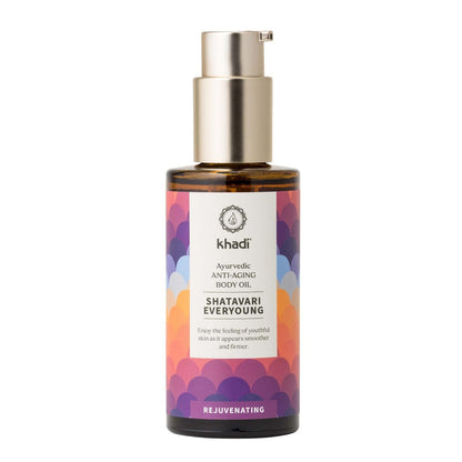 KHADI SHATAVARI EVERYOUNG Ayurvedisches Elixier Haut & Seele Öl - Anti-Aging - strafft & revitalisiert - 100% pflanzlich, natürlich & vegan - 100 ml