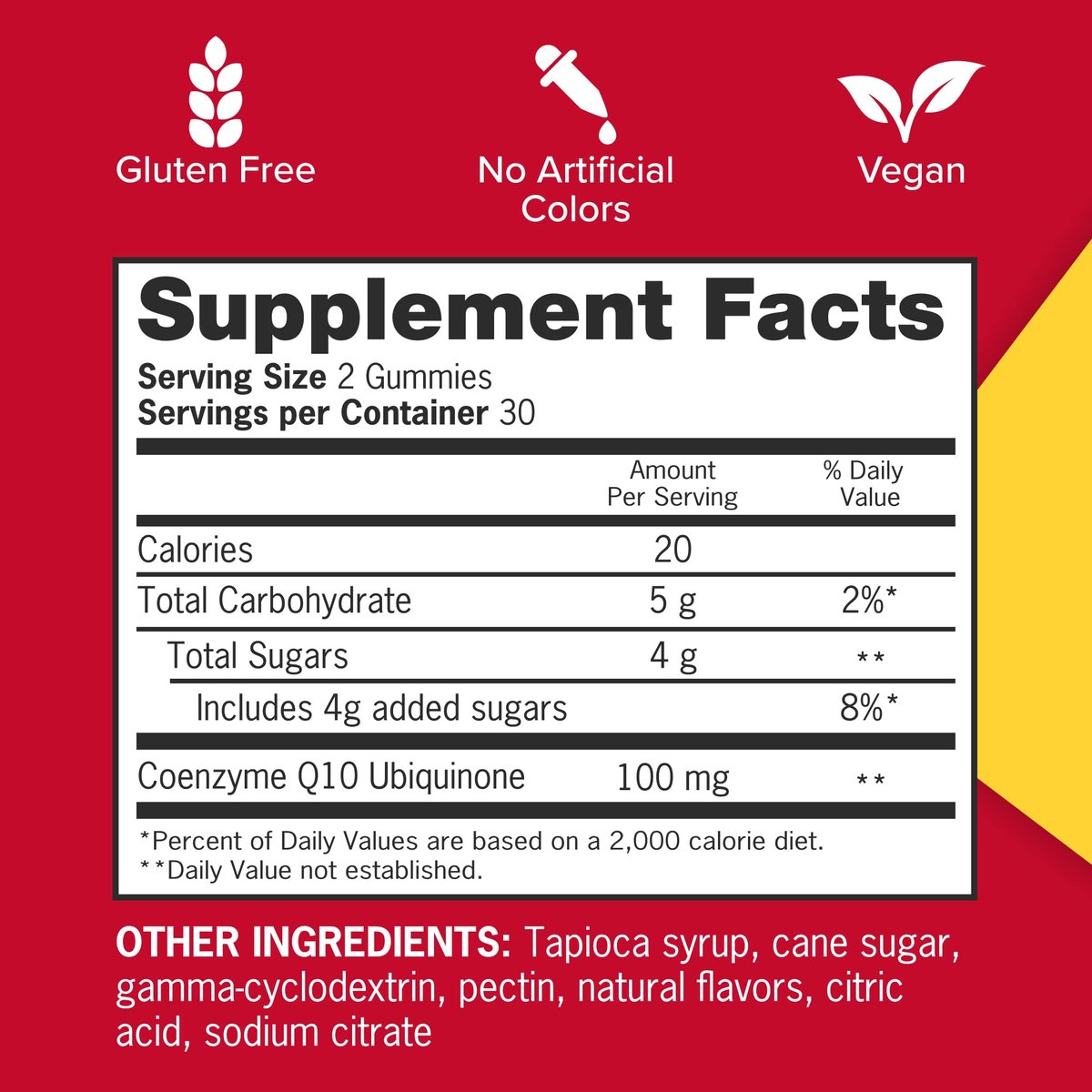Qunol CoQ10 Gummis, 100 mg, leckere vegane Gummis zur Unterstützung der Herzgesundheit, glutenfrei, ultrahohe Absorption, 2-Monats-Vorrat (60 Stück, Packung mit 2)