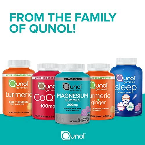 Qunol CoQ10 Gummis, 100 mg, leckere vegane Gummis zur Unterstützung der Herzgesundheit, glutenfrei, ultrahohe Absorption, 2-Monats-Vorrat (60 Stück, Packung mit 2)