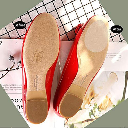 Rutschfeste Schuhpads, selbstklebend, Anti-Rutsch-Schuhgriffe, Gummisohlen-Schutzfolie, klar, 3 Paare