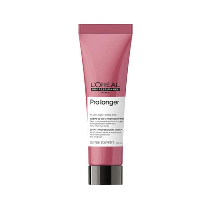 L'Oréal Professionnel Paris Pro Longer Hitzeschutzcreme für dünner werdendes Haar – füllt auf und reduziert sichtbar Spliss, sorgt für volleres Haar und Glanz