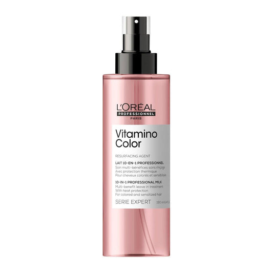 L'Oréal Professionnel Paris Vitamino Color 10-in-1 Multi-Benefit Leave-In Spray – Hitzeschutz & Entwirrer für Frizz-Kontrolle & Glanzsteigerung, für coloriertes & alle Haartypen