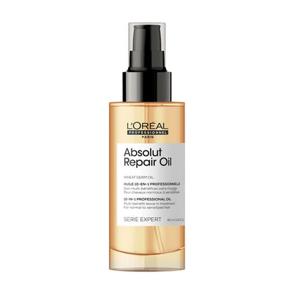 L'Oréal Professionnel Paris Absolut Repair 10-in-1 Öl – Pflegendes Multi-Benefit-Öl für trockenes & geschädigtes Haar, repariert und verleiht Glanz