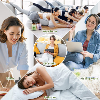 Sedbuwza Lavendel-Pfefferminz Ätherisches Öl Set, Lavendel Duftöl Pfefferminz Duftöl Set für Diffuser, Aromatherapie, Massage, Seife, Kerzenherstellung 2 x 10 ml