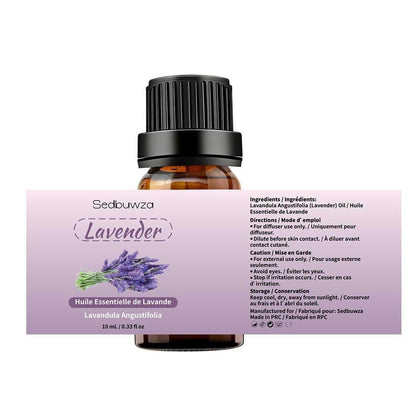 Sedbuwza Lavendel-Pfefferminz Ätherisches Öl Set, Lavendel Duftöl Pfefferminz Duftöl Set für Diffuser, Aromatherapie, Massage, Seife, Kerzenherstellung 2 x 10 ml