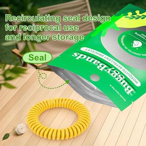 BuggyBands 12er-Pack Mückenabwehr-Armbänder für Erwachsene & Kinder, einzeln verpackt, DEET-frei, natürlich & wasserdicht