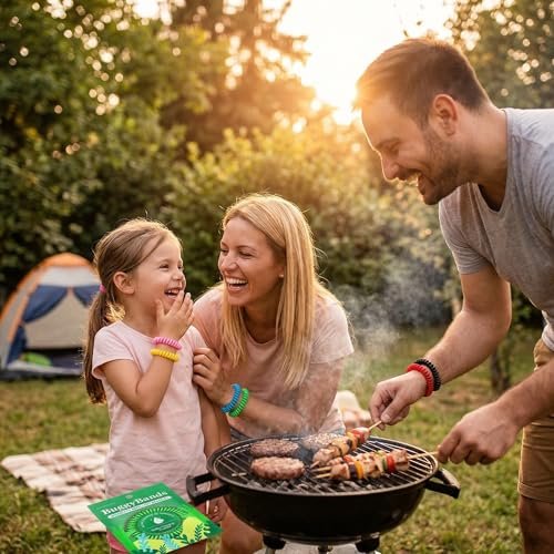 BuggyBands 24er Pack Mückenschutz Armband für Kinder & Erwachsene – einzeln verpackte Insektenschutzbänder, DEET-frei, natürlich & wasserdicht