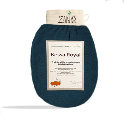 Original Kessa Exfoliationshandschuh – Rauhes Blau – Mikrodermabrasion-Peeling-Handschuh, entfernt abgestorbene Hautzellen, Schmutz und Keratosis Pilaris. Ideal für Bräunungsentfernung.