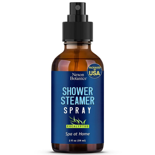 Eucalyptus Duschdampf Spray 60 ml – Aromatherapie Duschnebel mit ätherischen Ölen – Eukalyptus Dampfspray für Sauna, Spa, Bad & Raum – Nexon Botanics