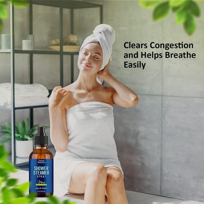 Eucalyptus Duschdampf Spray 60 ml – Aromatherapie Duschnebel mit ätherischen Ölen – Eukalyptus Dampfspray für Sauna, Spa, Bad & Raum – Nexon Botanics