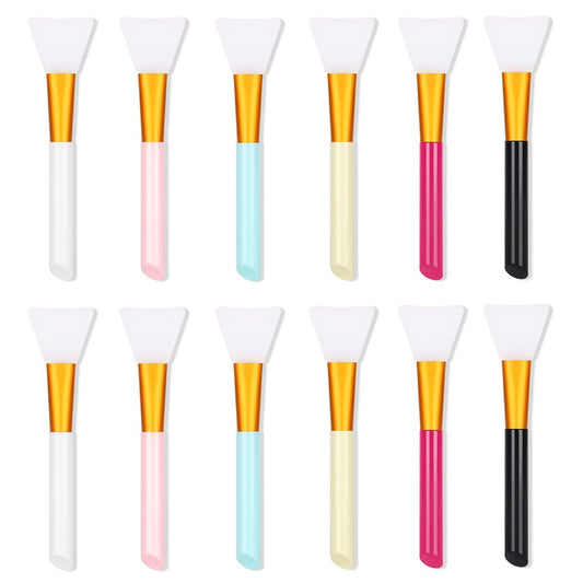 12er-Set Silikon-Gesichtsmaskenpinsel, weiche Silikon-Gesichtsmasken-Auftragsbürsten für Schlammmasken