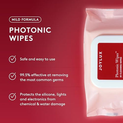 Joylux - Photonic Wipes für das vFit-Gerät, Reinigungstücher für Damen, milde Formel, sorgt für optimale Gerätepflege und Langlebigkeit (30 Stück)