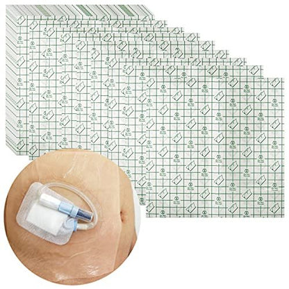 Hola Health Wasserdichte Duschabdeckung für Dialyse-Port, PICC-Leitung, Chemo-Port, Ernährungssonde – 25er-Pack, 20 x 20 cm