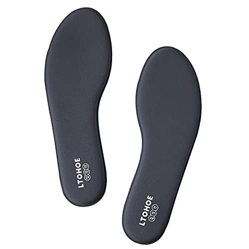 Memory Foam Einlegesohlen für Herren, Ersatz-Schuheinlagen für Arbeitsstiefel, Laufschuhe, Wanderschuhe, Sneaker, Polsternde Schuheinlagen zur Fußschmerzlinderung, Bequeme Innensohlen 6mm Navy US 9