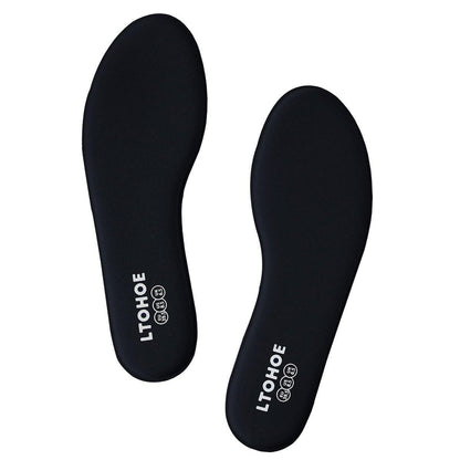 Memory Foam Einlegesohlen für Damen, Ersatz-Schuheinlagen für Arbeitsstiefel, Laufschuhe, Wanderschuhe, Sneaker, Dämpfende Einlegesohlen zur Stoßdämpfung und Fußschmerzlinderung, Komfort-Innensohlen, Schwarz US 7.5