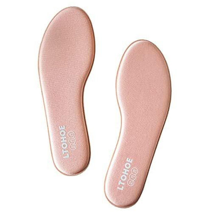 Memory Foam Einlegesohlen für Damen – Komfortable Schuheinlagen für Arbeitsschuhe, Laufschuhe, Wanderschuhe, Sneaker – Stoßdämpfende Innensohlen gegen Fußschmerzen – Rosa, US 9.5