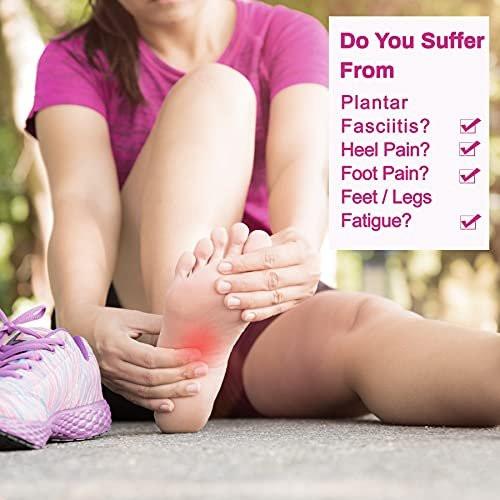 Memory Foam Einlegesohlen für Damen – Komfortable Schuheinlagen für Arbeitsschuhe, Laufschuhe, Wanderschuhe, Sneaker – Stoßdämpfende Innensohlen gegen Fußschmerzen – Rosa, US 9.5