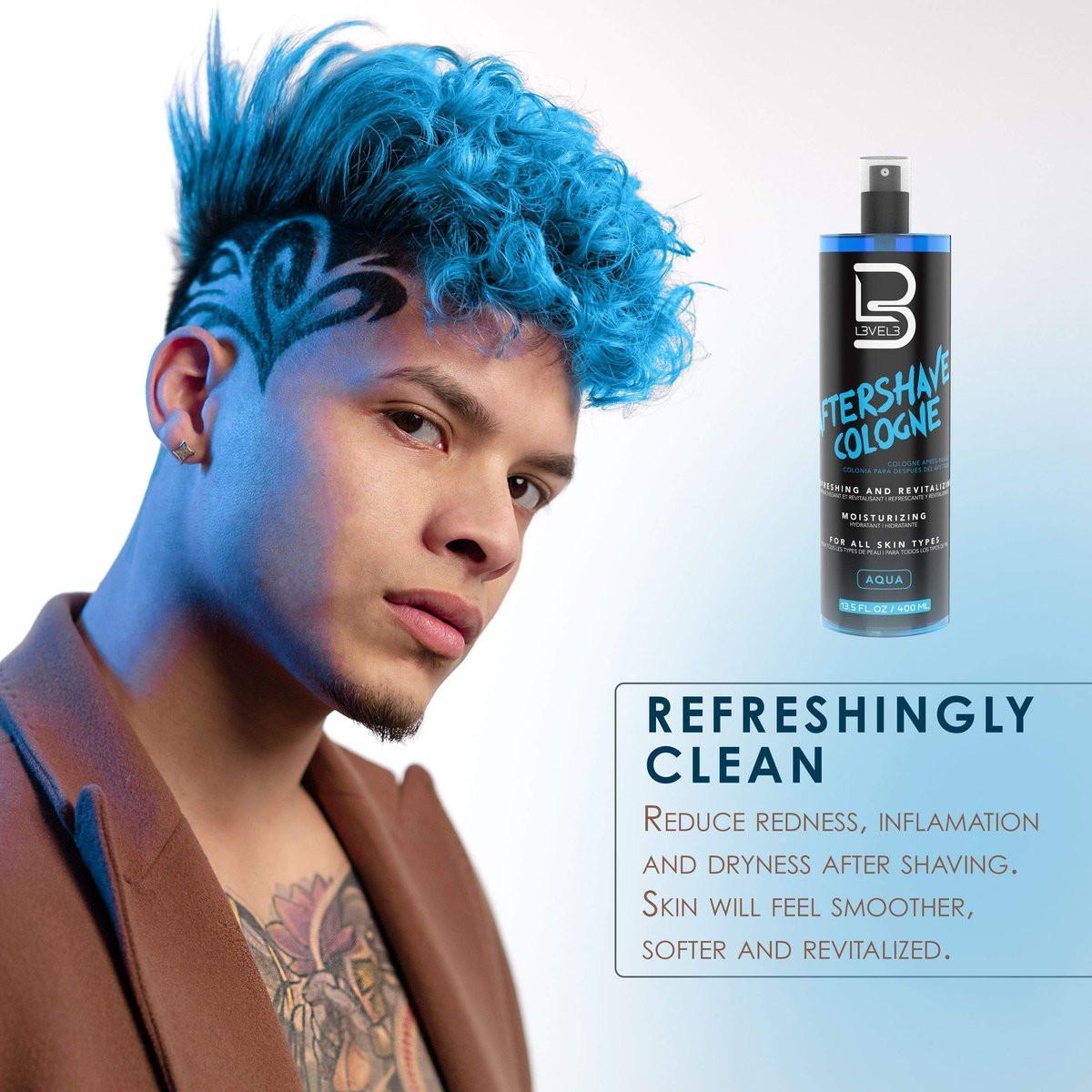 L3 Level 3 Rasiergel & Aftershave Set – Beruhigt Rötungen und Reizungen, spendet Feuchtigkeit und erfrischt die Haut – nicht reizend, erfrischender Duft