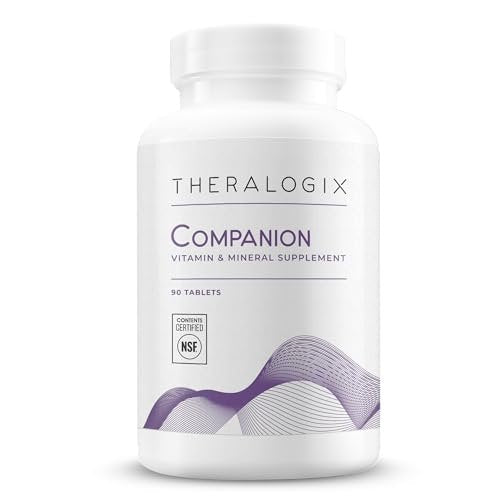 Theralogix Companion Multivitamin & Mineral Supplement - 90-Tage-Vorrat - Nahrungsergänzung für Frauen und Männer ohne Eisen, Vitamin D oder Vitamin K - B-Vitamine, Zink & Magnesium - NSF-zertifiziert - 90 Tabletten