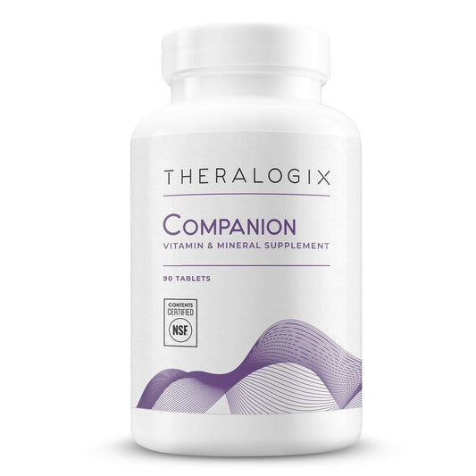 Theralogix Companion Multivitamin & Mineral Supplement - 90-Tage-Vorrat - Nahrungsergänzung für Frauen und Männer ohne Eisen, Vitamin D oder Vitamin K - B-Vitamine, Zink & Magnesium - NSF-zertifiziert - 90 Tabletten