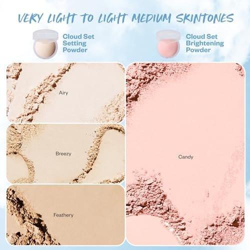 Kosas Cloud Set Pressed Setting Powder – Transluzenter Puder zur Glanzkontrolle, weiches, mattes Finish, Comfy (Sheer Medium)