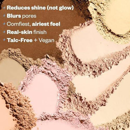 Kosas Cloud Set Pressed Setting Powder – Transluzenter Puder zur Glanzkontrolle, weiches, mattes Finish, Comfy (Sheer Medium)