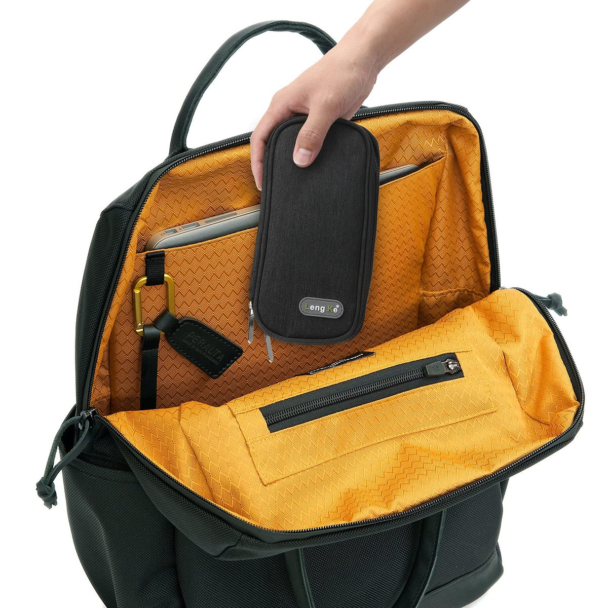 YOUSHARES Insulin Kühlbox Reiseetui - Diabetiker Etui Isoliert Organizer Tragbare Kühltasche für Insulin Pens und Medikamente Diabetiker Pflegezubehör mit 2 TSA-zugelassenen Kühlakkus (Schwarz)