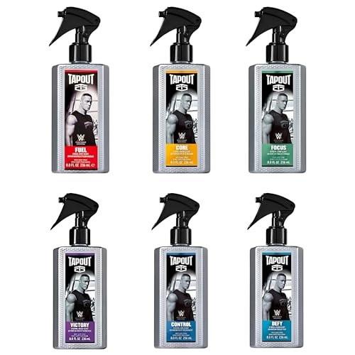 Tapout Body Spray für Männer – Duft-Variety-Set, 6er-Pack Geschenkkollektion, je 236 ml