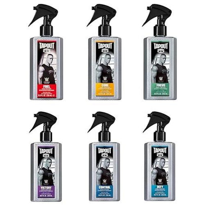 Tapout Body Spray für Männer – Duft-Variety-Set, 6er-Pack Geschenkkollektion, je 236 ml