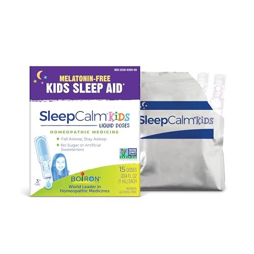 Boiron SleepCalm Kids Flüssige Dosen Schlafhilfe für tiefen, entspannenden, erholsamen Nachtschlaf - Melatoninfrei und nicht gewohnheitsbildend - 15 Stück