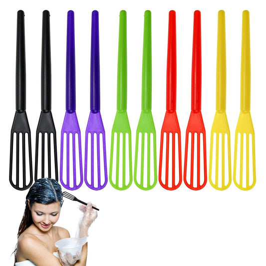 DIYstore 10er-Pack Plastik-Haarfarben-Mischer, Haarfarben-Quirle, Creme-Mixer, Farbspatel für den professionellen Einsatz zu Hause, im Barber-Shop oder Salon