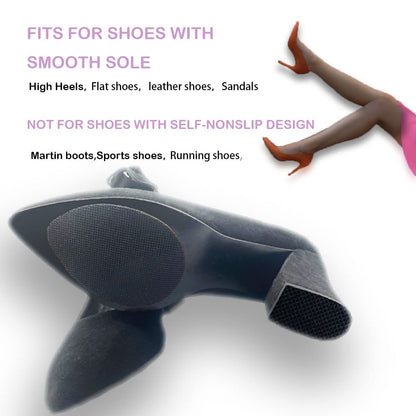 Rutschfeste Schuhpolster Sohle Schutz Aufkleber, Antirutsch-Schuhgriffe für High Heels (Schwarz 3 Paare)