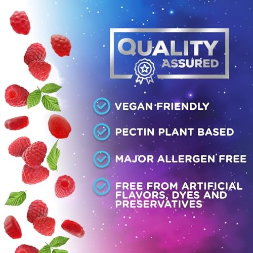 Melatonin Schlafgummis – 12 mg pro Portion – Extra starke Schlafunterstützung – Vegane Gummis für Erwachsene – Beerengeschmack – 60 Gummis