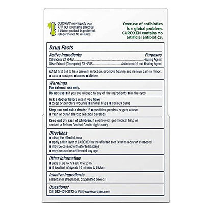 CUROXEN Erste Hilfe Antibiotische Salbe, 0,5 oz | Mit natürlichen & biologischen Inhaltsstoffen (0,5 oz Vertikal)
