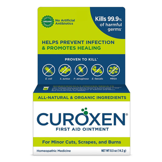 CUROXEN Erste Hilfe Antibiotische Salbe, 0,5 oz | Mit natürlichen & biologischen Inhaltsstoffen (0,5 oz Vertikal)