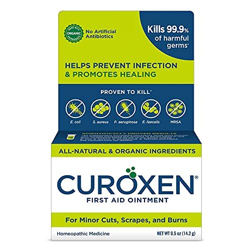 CUROXEN Erste Hilfe Antibiotische Salbe, 0,5 oz | Mit natürlichen & biologischen Inhaltsstoffen (0,5 oz Vertikal)