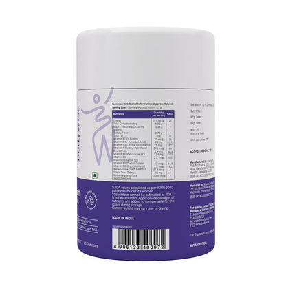 Be Bodywise Biotin Haarwuchs Gummibärchen für Frauen I Zuckerfrei I Haare Haut und Nägel Vitamine I Biotin, Zink, Folsäure, Vitamin C, Keratin & Multivitamin I 100% Vegan, Glutenfrei I 60 Tage Vorrat