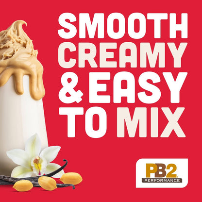PB2 Performance Erdnuss-Pflanzliches Proteinpulver mit Madagaskar Vanille | 20g vollständiges Protein, ohne Zuckerzusatz, präbiotische Ballaststoffe | vegan, non-GMO, glutenfrei (2LB)