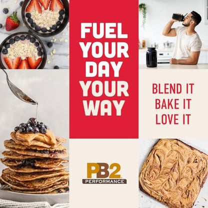 PB2 Performance Erdnuss-Pflanzliches Proteinpulver mit Madagaskar Vanille | 20g vollständiges Protein, ohne Zuckerzusatz, präbiotische Ballaststoffe | vegan, non-GMO, glutenfrei (2LB)