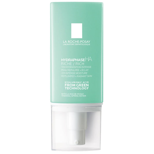 La Roche-Posay Hydraphase HA Rich Gesichtscreme für trockene Haut mit Hyaluronsäure, 72h Feuchtigkeit, ölfrei & nicht komedogen, 50 ml