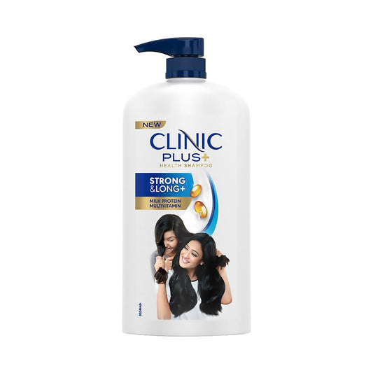 Clinic Plus Strong & Long Shampoo 1 L – mit Milchproteinen und Multivitaminen für gesundes und langes Haar