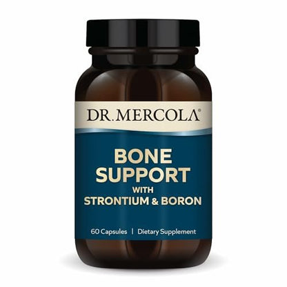 Dr. Mercola Knochenunterstützung mit Strontium & Bor – Fördert die Knochenstärke – Silizium, Mangan & Spurenelemente – Nicht-GVO, glutenfrei & sojafrei – 60 Kapseln (30 Portionen)