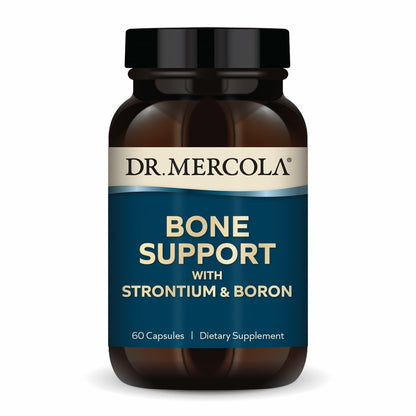 Dr. Mercola Knochenunterstützung mit Strontium & Bor – Fördert die Knochenstärke – Silizium, Mangan & Spurenelemente – Nicht-GVO, glutenfrei & sojafrei – 60 Kapseln (30 Portionen)